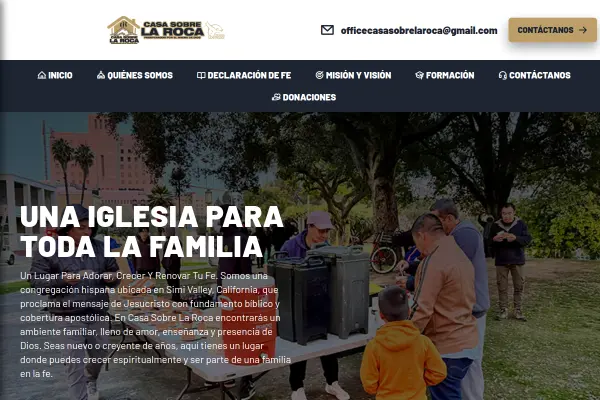 Página Web De Ministerios Casa Sobre La Roca